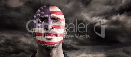 Composite image of usa rugby player