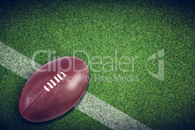 Composite image of american football