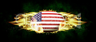 Composite image of usa rugby ball