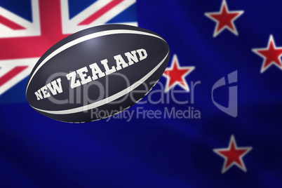 Composite image of new zealand rugby ball