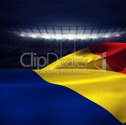 Composite image of flag of romania