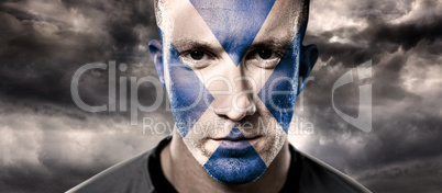 Composite image of scottish rugby player