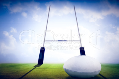 Composite image of rugby ball