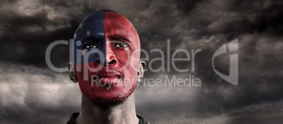 Composite image of samoan rugby player