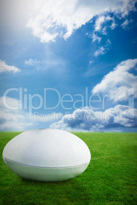 Composite image of rugby ball