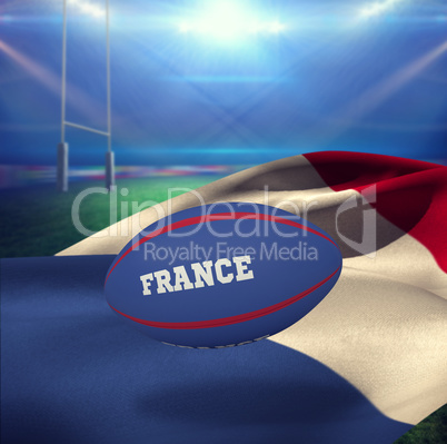 Composite image of france rugby ball