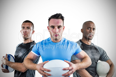 Tough rugby players