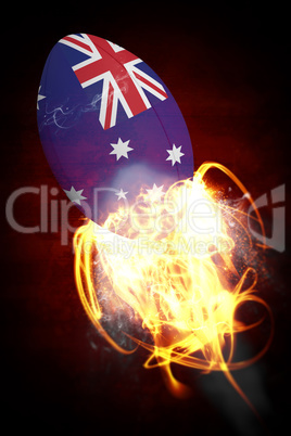 Composite image of australia rugby ball