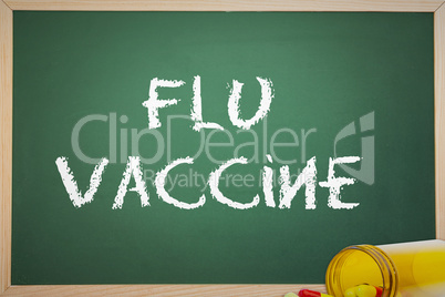 Composite image of flu vaccine