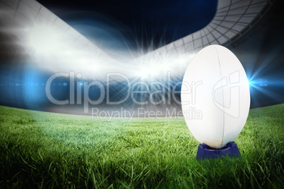 Composite image of rugby ball