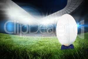 Composite image of rugby ball