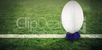 Composite image of rugby ball