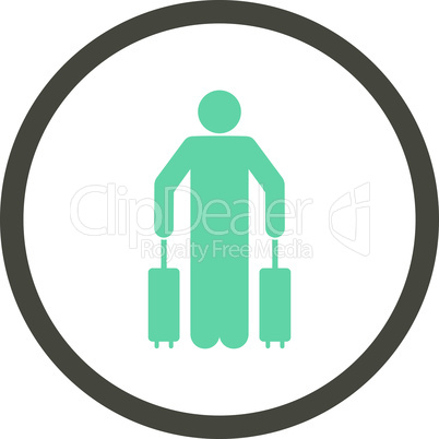 Bicolor Grey-Cyan--passenger baggage.eps