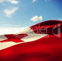 Composite image of waving tonga flag