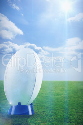 Composite image of rugby ball