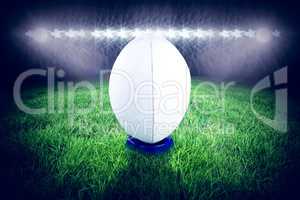 Composite image of rugby ball