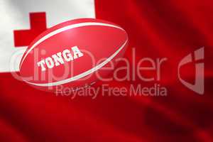 Composite image of tonga rugby ball