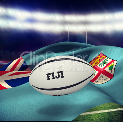 Composite image of fiji rugby ball