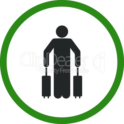 Bicolor Green-Gray--passenger baggage.eps