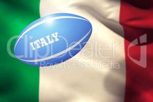 Composite image of italy rugby ball