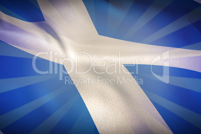 Composite image of cropped scotland flag