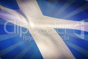 Composite image of cropped scotland flag