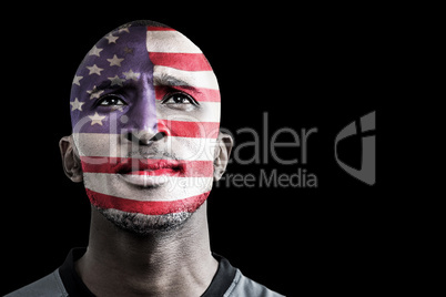Composite image of usa rugby player