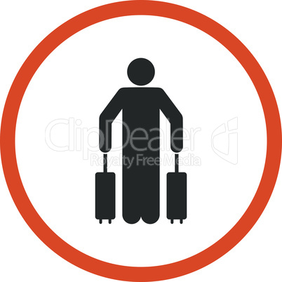 Bicolor Orange-Gray--passenger baggage.eps