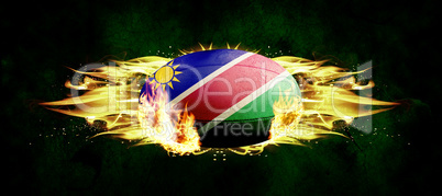 Composite image of namibia rugby ball