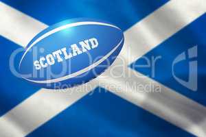 Composite image of scotland rugby ball