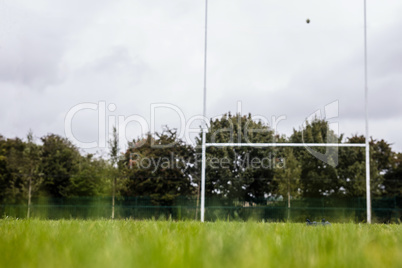 Rugby pitch with no players