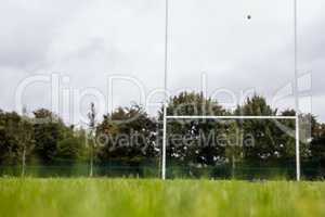 Rugby pitch with no players