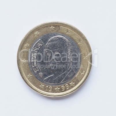 Spanish 1 Euro coin