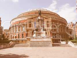 Retro looking Royal Albert Hall in London