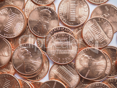 Dollar coins background