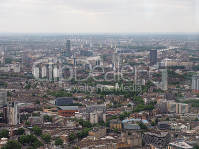 Aerial view of London