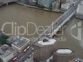 Aerial view of London