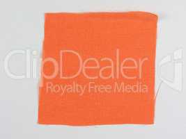 Orange fabric sample