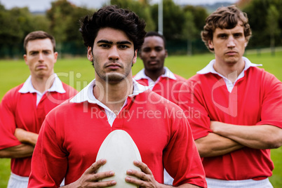 Tough rugby players ready to play