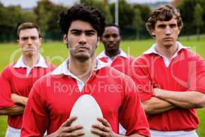 Tough rugby players ready to play