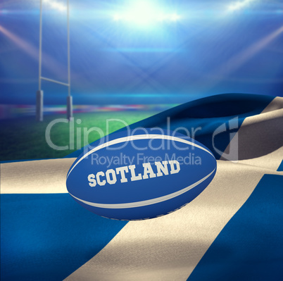 Composite image of scotland rugby ball