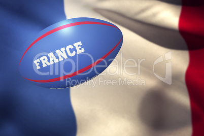 Composite image of france rugby ball