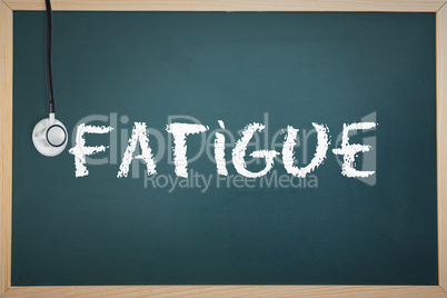 Fatigue against chalkboard