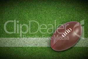 Composite image of american football