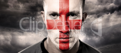 Composite image of english rugby player