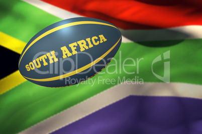 Composite image of south africa rugby ball