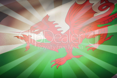 Composite image of cropped wales flag