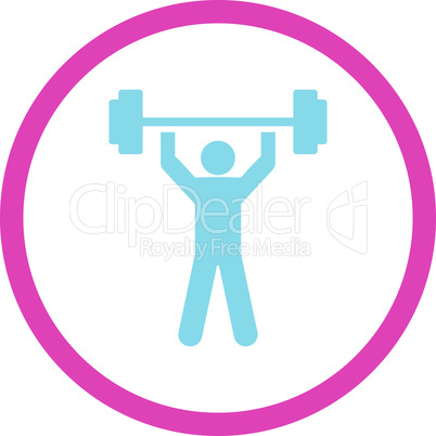 BiColor Pink-Blue--power lifting.eps