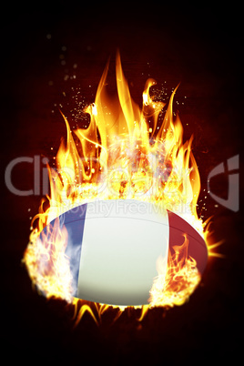 Composite image of france rugby ball