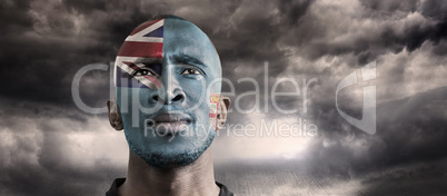 Composite image of samoa rugby player